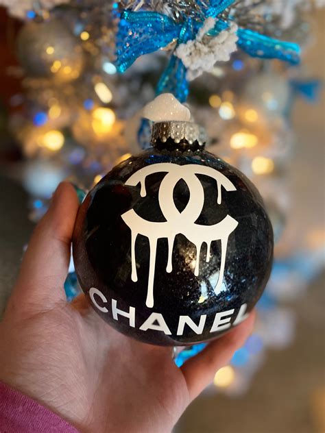 coco chanel christmas ornaments|More.